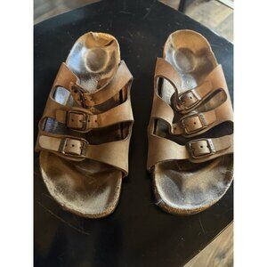 Birkenstock 39‎ Women’s Sandals 3 Strap Style Size 8 Fair Condition Shoes
